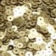 Sequins, Light Yellow, Diameter 5mm, 860 pieces, 5g, Disc shape, Sequins are shiny, [CZP358]