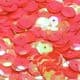 Sequins, Magenta, Diameter 10mm, 280 pieces, 10g, Faceted Discs, Sequins are shiny, [CZP369]