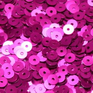 Sequins, Magenta, Diameter 5mm, 860 pieces, 5g, Disc shape, Sequins are shiny, [CZP349]