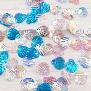Sequins, Mixed colour, 13mm x 14mm, 110 pieces [approx.], 5g, Faceted, Sequins are shiny, [CZP781]