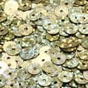 Sequins, Mustard, Diameter 6mm, 520 pieces, 5g, Disc shape, Sequins are shiny, [CZP311]