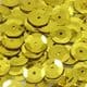 Sequins, Mustard, Diameter 8mm, 550 pieces, 10g, Faceted Discs, Sequins are shiny, [CZP266]