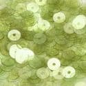Sequins, Olive-Green, Diameter 6mm, 520 pieces, 5g, Disc shape, Sequins are NOT shiny, [CZP278]