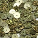 Sequins, Olive-Green, Diameter 6mm, 520 pieces, 5g, Disc shape, Sequins are shiny, [CZP303]