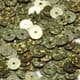 Sequins, Olive-Green, Diameter 6mm, 520 pieces, 5g, Disc shape, Sequins are shiny, [CZP303]
