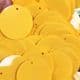 Sequins, orange, Diameter 30mm, 43 pieces, 10g, Disc shape, Sequins are NOT shiny, [CZP553]