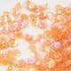 Sequins, orange, Diameter 5mm, 650 pieces, 5g, Faceted Discs, Sequins are shiny, [CZP519]