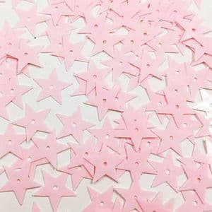 Sequins, pink, 10mm, 180 pieces [approximate], 5g, Star shape, Sequins are NOT shiny, [CZP768]