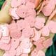 Sequins, pink, 10mm x 10mm, 200 pieces, 5g, Heart shape, Sequins are NOT shiny, [CZP667]