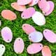 Sequins, pink, 12mm x 19mm, 65 pieces, 5g, Oval, Sequins are shiny, [CZP641]