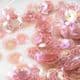 Sequins, pink, Diameter 8mm, 250 pieces, 5g, Faceted Discs, Sequins are shiny, [CZP522]