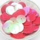 Sequins, Pinkish red, Diameter 20mm, 160 pieces, 20g, Disc shape, Sequins are shiny, [CZP419]