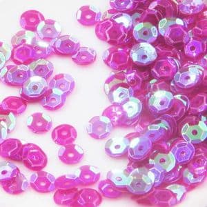 Sequins, purple, Diameter 5mm, 650 pieces, 5g, Faceted Discs, Sequins are shiny, [CZP508]