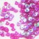 Sequins, purple, Diameter 5mm, 650 pieces, 5g, Faceted Discs, Sequins are shiny, [CZP508]