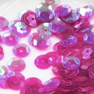 Sequins, purple, Diameter 8mm, 250 pieces, 5g, Faceted Discs, Sequins are shiny, [CZP528]
