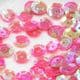 Sequins, purple, Diameter 8mm, 250 pieces, 5g, Faceted Discs, Sequins are shiny, [CZP541]
