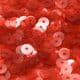 Sequins, red, Diameter 6mm, 520 pieces, 5g, Disc shape, Sequins are NOT shiny, [CZP279]