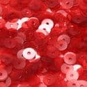 Sequins, red, Diameter 6mm, 520 pieces, 5g, Disc shape, Sequins are NOT shiny, [CZP289]