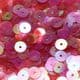 Sequins, red, Diameter 8mm, 260 pieces, 5g, Disc shape, Sequins are shiny, [CZP332]