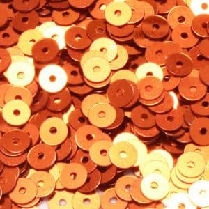 Sequins, Red orange, Diameter 5mm, 860 pieces, 5g, Disc shape, Sequins are shiny, [CZP354]