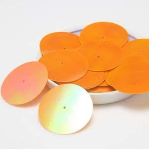 Sequins, Rust colour, Diameter 35mm, 50 pieces, 20g, Disc shape, Sequins are shiny, [CZP463]