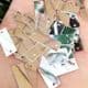 Sequins, Silver colour, 6mm x 19mm, 66 pieces, 3g, Rectangular, Sequins are shiny, [CZP621]