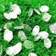 Sequins, Silver colour, 9mm x 13mm, 145 pieces, 5g, Oval, Sequins are shiny, [CZP632]
