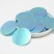 Sequins, Teal, Diameter 35mm, 50 pieces, 20g, Disc shape, Sequins are shiny, [CZP465]