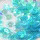 Sequins, Turquoise colour, Diameter 8mm, 250 pieces, 5g, Faceted Discs, Sequins are shiny, [CZP533]