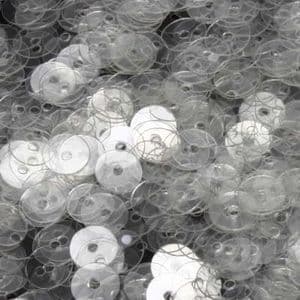Sequins, white, Diameter 6mm, 520 pieces, 5g, Disc shape, Sequins are NOT shiny, [CZP276]