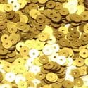 Sequins, Yellow, Diameter 5mm, 860 pieces, 5g, Disc shape, Sequins are shiny, [CZP348]