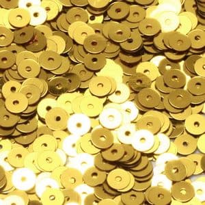 Sequins, Yellow, Diameter 5mm, 860 pieces, 5g, Disc shape, Sequins are shiny, [CZP348]