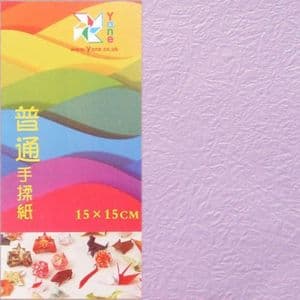 Shoyu crumpled Light light purple, 15cm by 15cm, 20 sheets, (KY567)