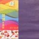 Shoyu crumpled purple, 15cm by 15cm, 20 sheets, (KY575)