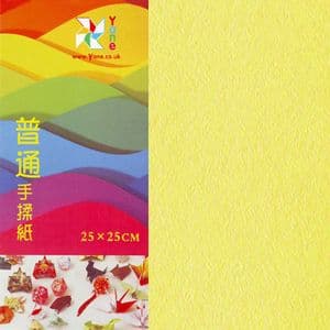 Shoyu matt Lemon, 10 inch (25 cm) square, 10 sheets, (KYZ067)