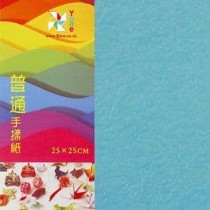 Shoyu matt origami, blue, 25cm x 25cm, 10 sheets, [KYZ072]