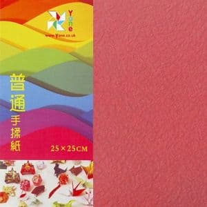 Shoyu matt origami, Burgandy, 25cm x 25cm, 10 sheets, [KYZ075]