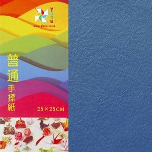 Shoyu matt origami, Dark blue, 25cm x 25cm, 10 sheets, [KYZ070]