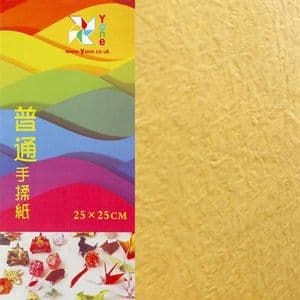 Shoyu matt origami, Light brown, 25cm x 25cm, 10 sheets, [KYZ071]