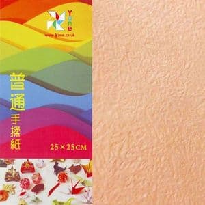 Shoyu matt origami, orange, 25cm x 25cm, 10 sheets, [KYZ050]