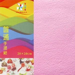 Shoyu matt origami, pink, 20cm x 20cm, 20 sheets, [KYJ041]