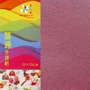 Shoyu matt origami, purple, 25cm x 25cm, 10 sheets, [KYZ056]