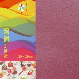 Shoyu matt Purple-red purple, 8 inch (20 cm) square, 20 sheets, (KYJ033)