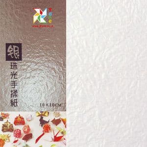 Shoyu Pearlescent Milk White, 10cm square, 30 sheets, (KKY055)