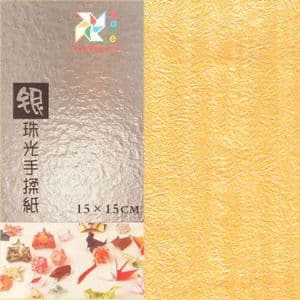 Shoyu Pearlescent yellow, 15cm square, 20 sheets, (KY528)