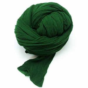 Single colour dyed nylon, Dark green, Stretched Size per piece 1.5m x 15cm, 4 pieces, [SWW0289B]