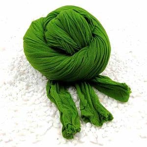 Single colour dyed nylon, green, Stretched Size per piece 1.5m x 15cm, 4 pieces, [SWW0857]