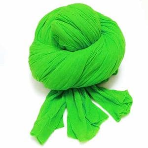 Single colour dyed nylon, green, Stretched Size per piece 1.5m x 15cm, 4 pieces, [SWW0862]