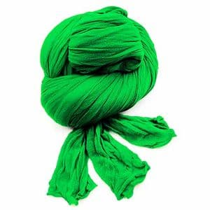 Single colour dyed nylon, green, Stretched Size per piece 1.5m x 15cm, 8 pieces, [SWW0805A]
