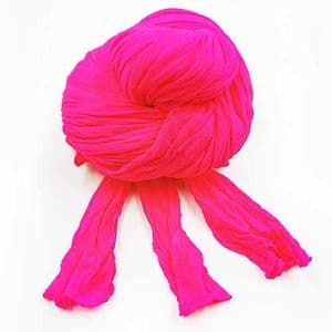 Single colour dyed nylon, Magenta, Stretched Size per piece 1.5m x 15cm, 8 pieces, [SWW0910]